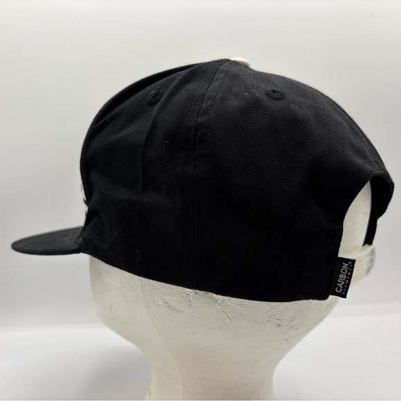 Carbon Elements Premium Headwear Men Black Embroidered 3 Star SnapBack Hat OSFM - Picture 6 of 15